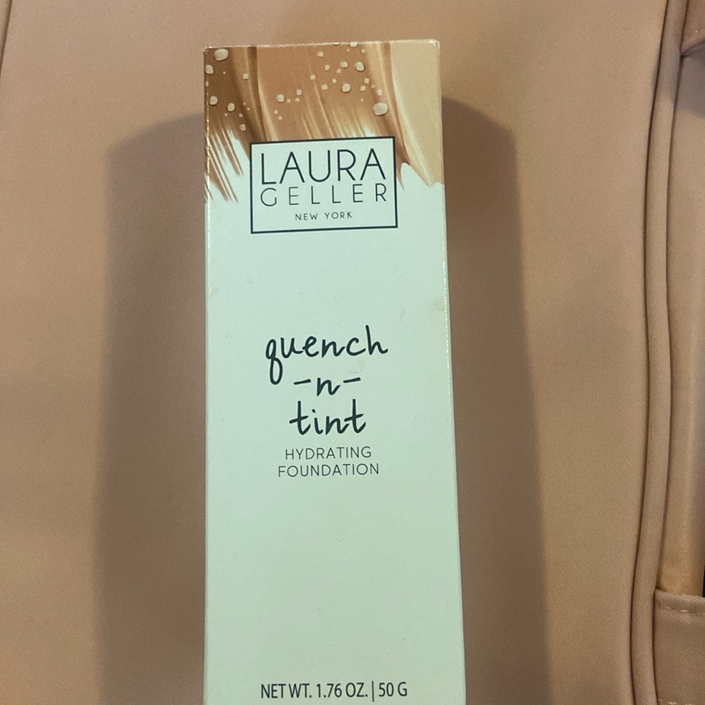 Brand new in box, never used, Laura Geller  quench n tint hydrating foundation.